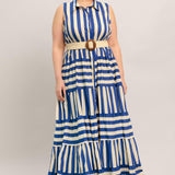 SUNSET BOARDWALK STRIP MAXI DRESS