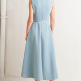 SOFT SPOKEN WOVEN MIDI DRESS