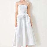 PURE ELEGANCE WOVEN MIDI DRESS