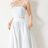 PURE ELEGANCE WOVEN MIDI DRESS