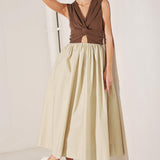 ANGEL VEIL SOLID MIDI DRESS