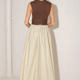 ANGEL VEIL SOLID MIDI DRESS
