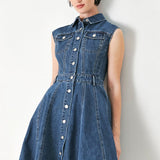 CASUAL GLAM DENIM MINI DRESS