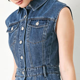 CASUAL GLAM DENIM MINI DRESS