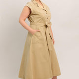 NATURAL INSTINCT WOVEN MIDI DRESS