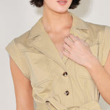 NATURAL INSTINCT WOVEN MIDI DRESS