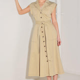 NATURAL INSTINCT WOVEN MIDI DRESS