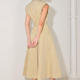 NATURAL INSTINCT WOVEN MIDI DRESS