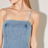 RUNWAY REBEL DENIM MIDI DRESS