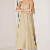 UNDERSTATED ICON WOVEN MIDI DRESS