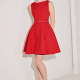 ALL EYES ON YOU WOVEN MINI DRESS