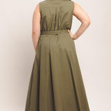 SIMPLY UNSTOPPABLE WOVEN MIDI DRESS
