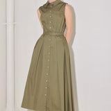 SIMPLY UNSTOPPABLE WOVEN MIDI DRESS