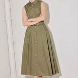 SIMPLY UNSTOPPABLE WOVEN MIDI DRESS