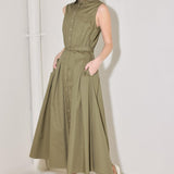 SIMPLY UNSTOPPABLE WOVEN MIDI DRESS