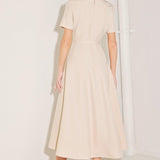 SPRING ICON WOVEN MIDI DRESS