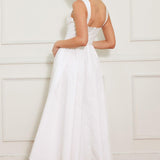 SWEETHEART SERENADE WOVEN MIDI DRESS