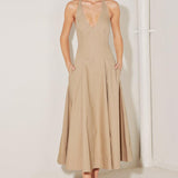 RESORT MAIN CHARACTER WOVEN MIDI DRESS
