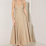 RESORT MAIN CHARACTER WOVEN MIDI DRESS