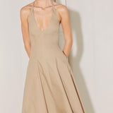 RESORT MAIN CHARACTER WOVEN MIDI DRESS