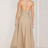 RESORT MAIN CHARACTER WOVEN MIDI DRESS