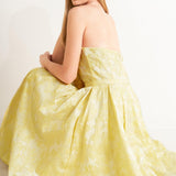BUTTERCUP BLOOM WOVEN MIDI DRESS