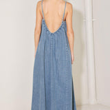 INDIGO WEEKEND THEORY DENIM MIDI DRESS