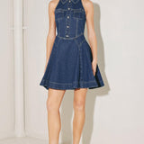 COOL GIRL COMEBACK DENIM MINI DRESS