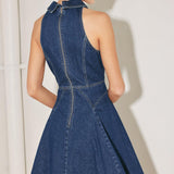 COOL GIRL COMEBACK DENIM MINI DRESS