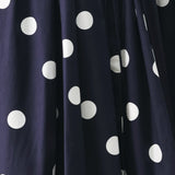 BLUE MOON DOT WOVEN MIDI DRESS