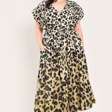 WILD MUSE WOVEN MIDI DRESS