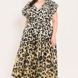 WILD MUSE WOVEN MIDI DRESS