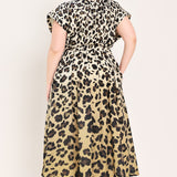 WILD MUSE WOVEN MIDI DRESS