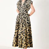 WILD MUSE WOVEN MIDI DRESS