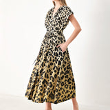 WILD MUSE WOVEN MIDI DRESS
