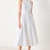 ANGEL CHARM WOVEN MIDI DRESS