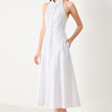 ANGEL CHARM WOVEN MIDI DRESS