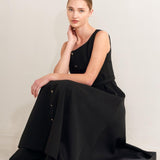 PARIS AFTER DARK WOVEN MIDI DRESS