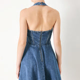 VINTAGE SHAPE DENIM MINI DRESS