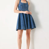 VINTAGE SHAPE DENIM MINI DRESS