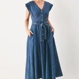 DAYDREAM DENIM MIDI DRESS