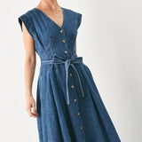 DAYDREAM DENIM MIDI DRESS