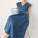 DAYDREAM DENIM MIDI DRESS