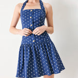 DOTS & DREAMS WOVEN MINI DRESS