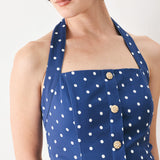 DOTS & DREAMS WOVEN MINI DRESS