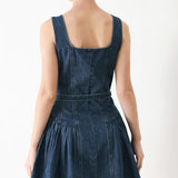 BABY BLUE LOVE DENIM MINI DRESS