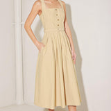 SAHARA GRACE WOVEN MIDI DRESS