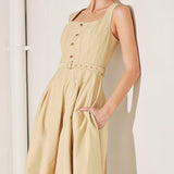 SAHARA GRACE WOVEN MIDI DRESS