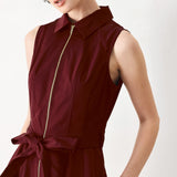 TIMELESS MOOD WOVEN MIDI DRESS