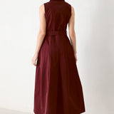 TIMELESS MOOD WOVEN MIDI DRESS